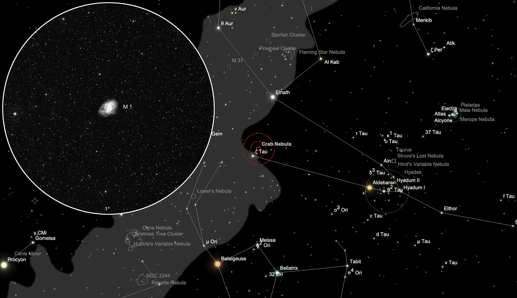 Karte Messier 1