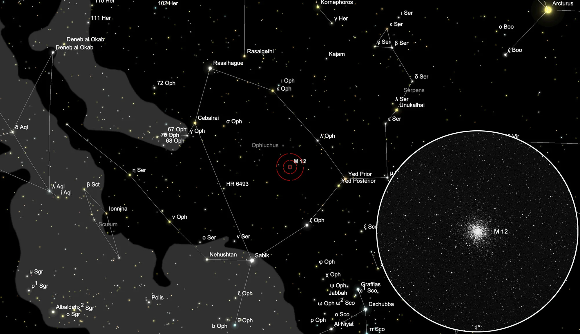 Karte Messier 12