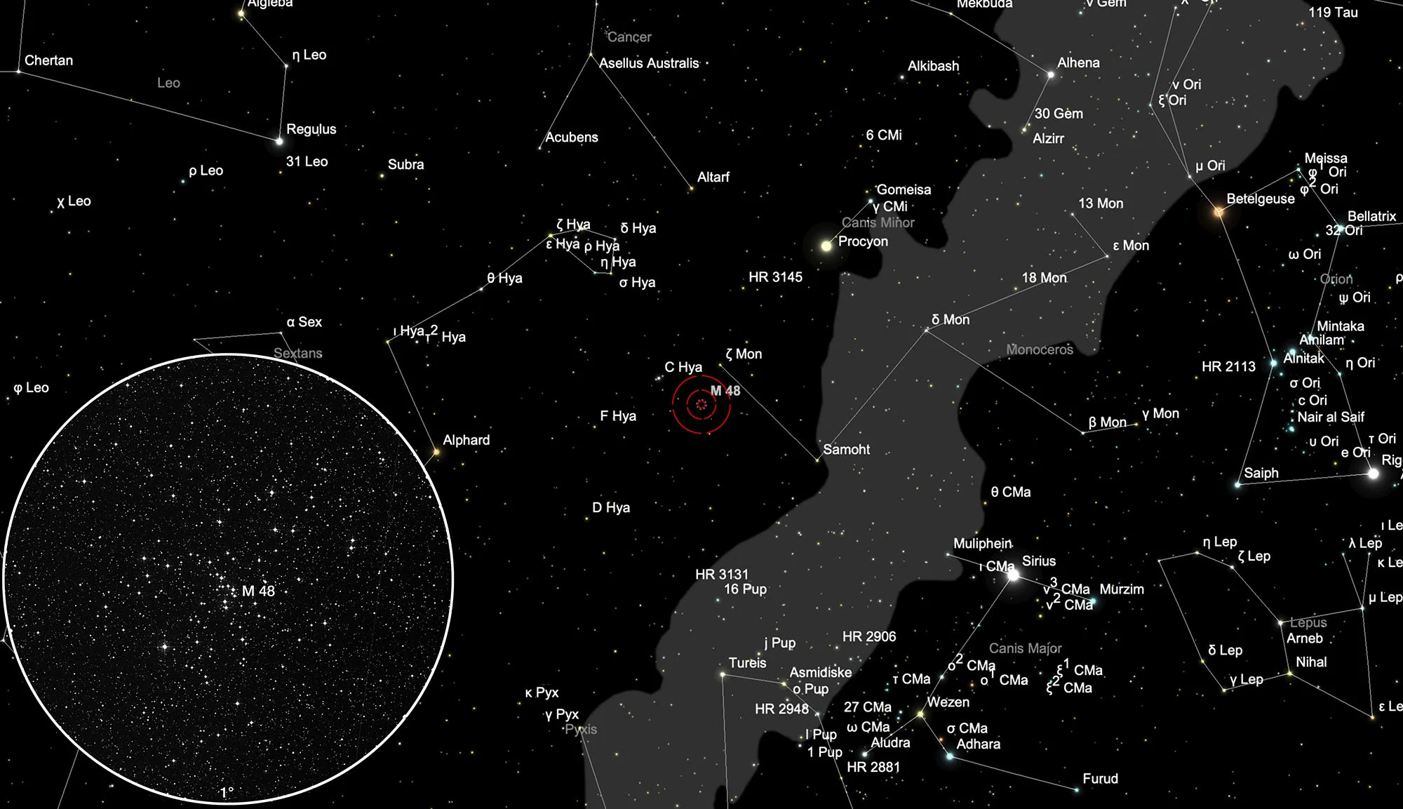 Karte Messier 48