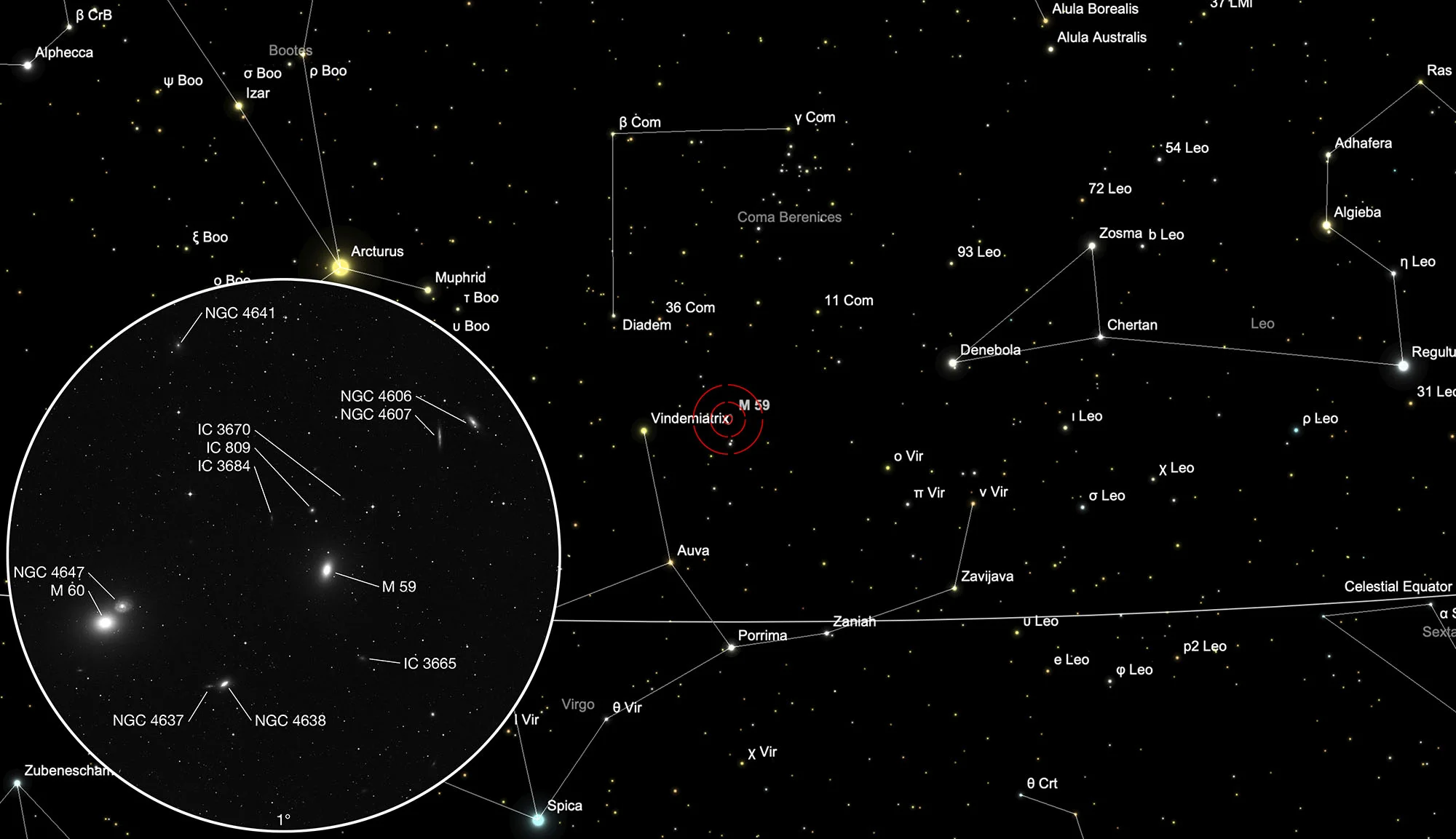 Karte Messier 59