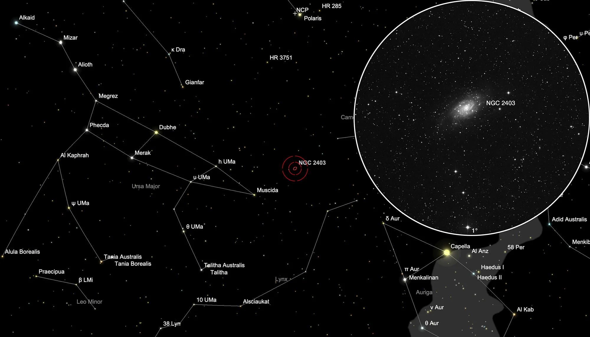 Chart NGC 2403