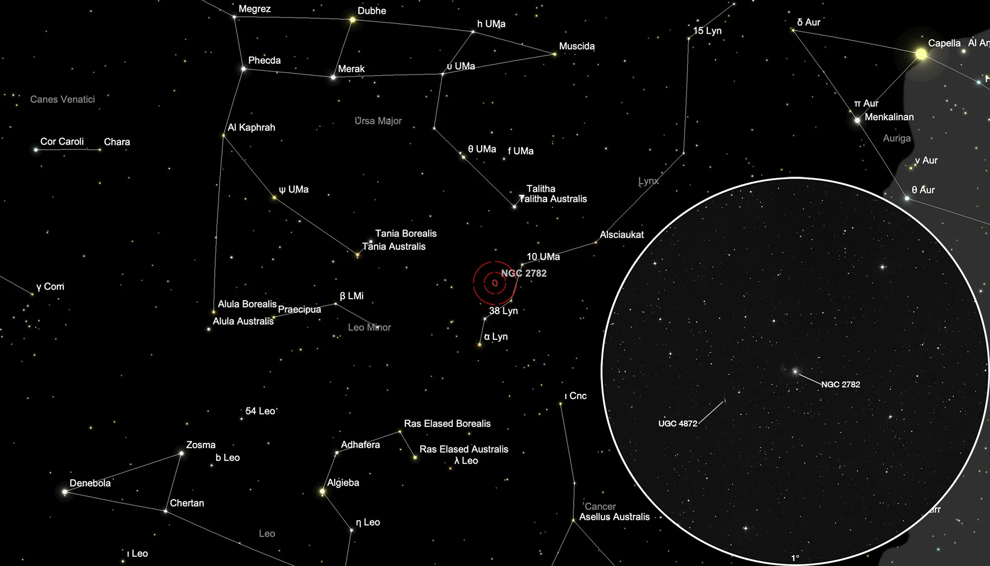 Karte NGC 2782