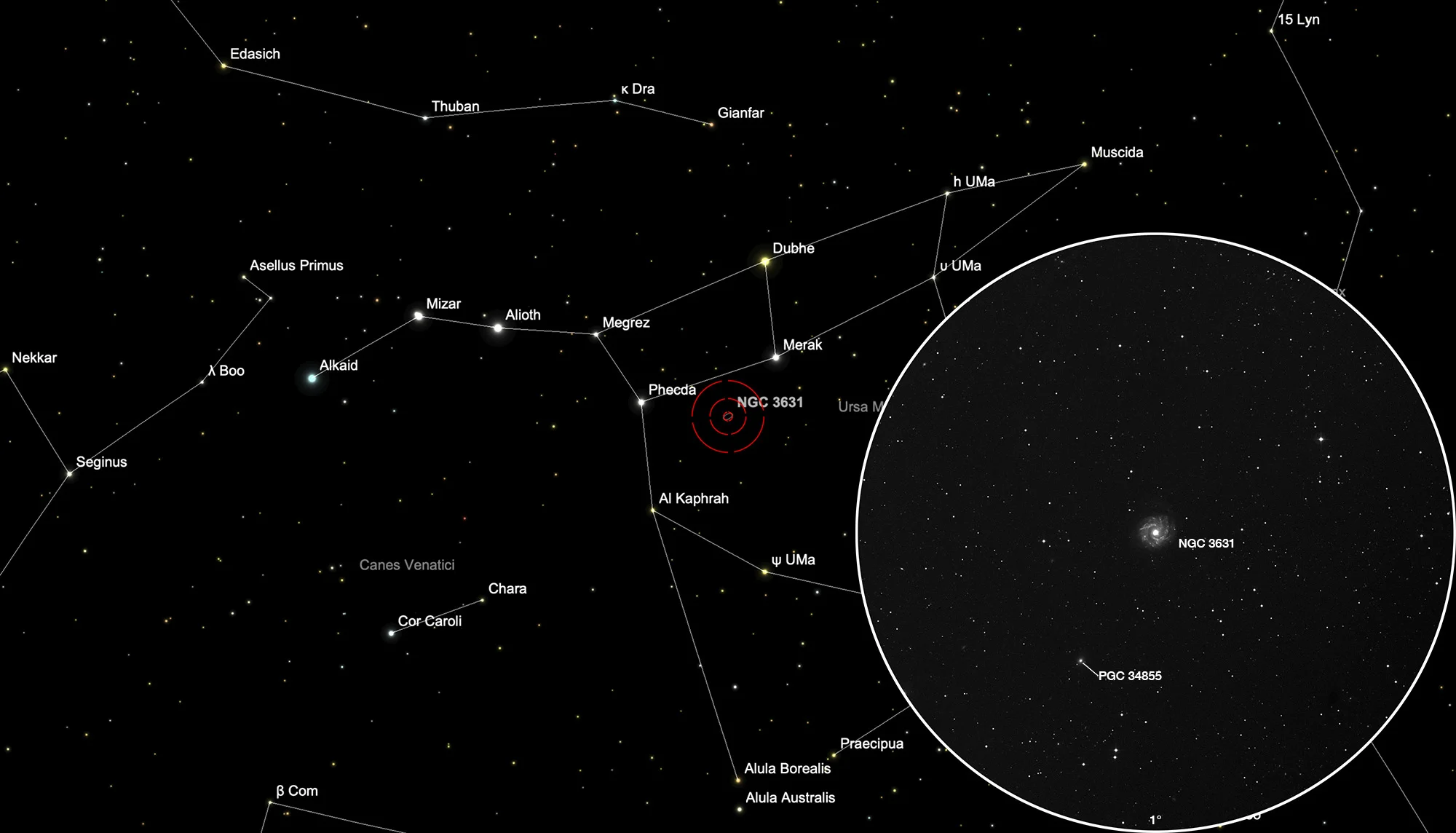 Chart NGC 3631