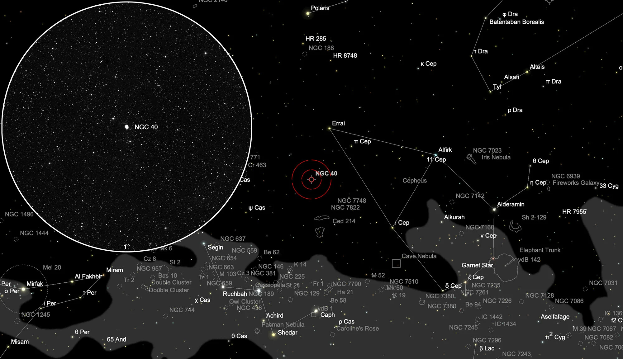 Chart NGC 40