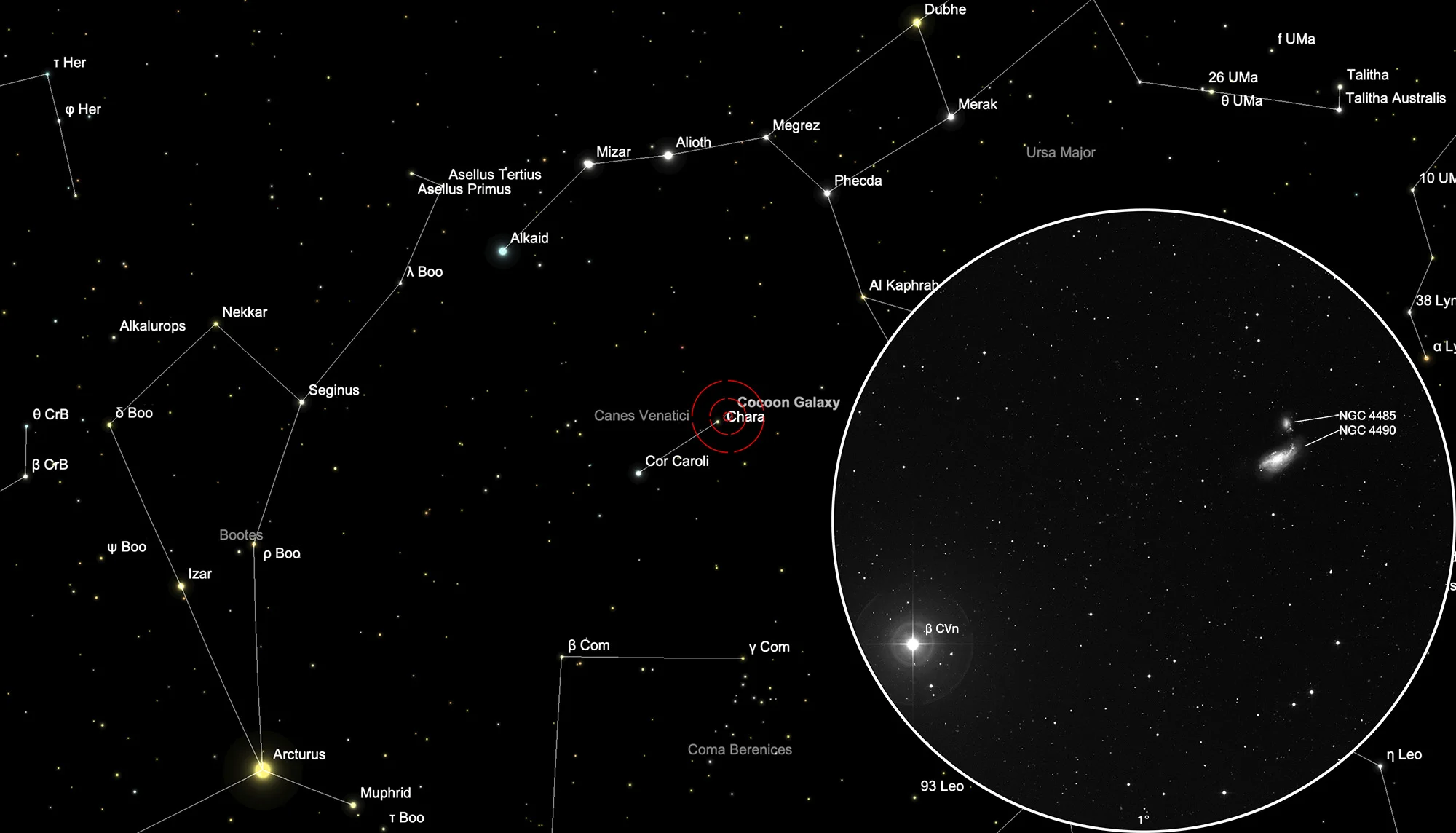 Chart NGC 4490