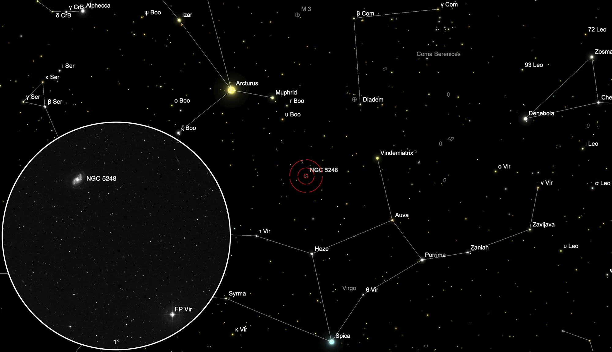 Karte NGC 5248