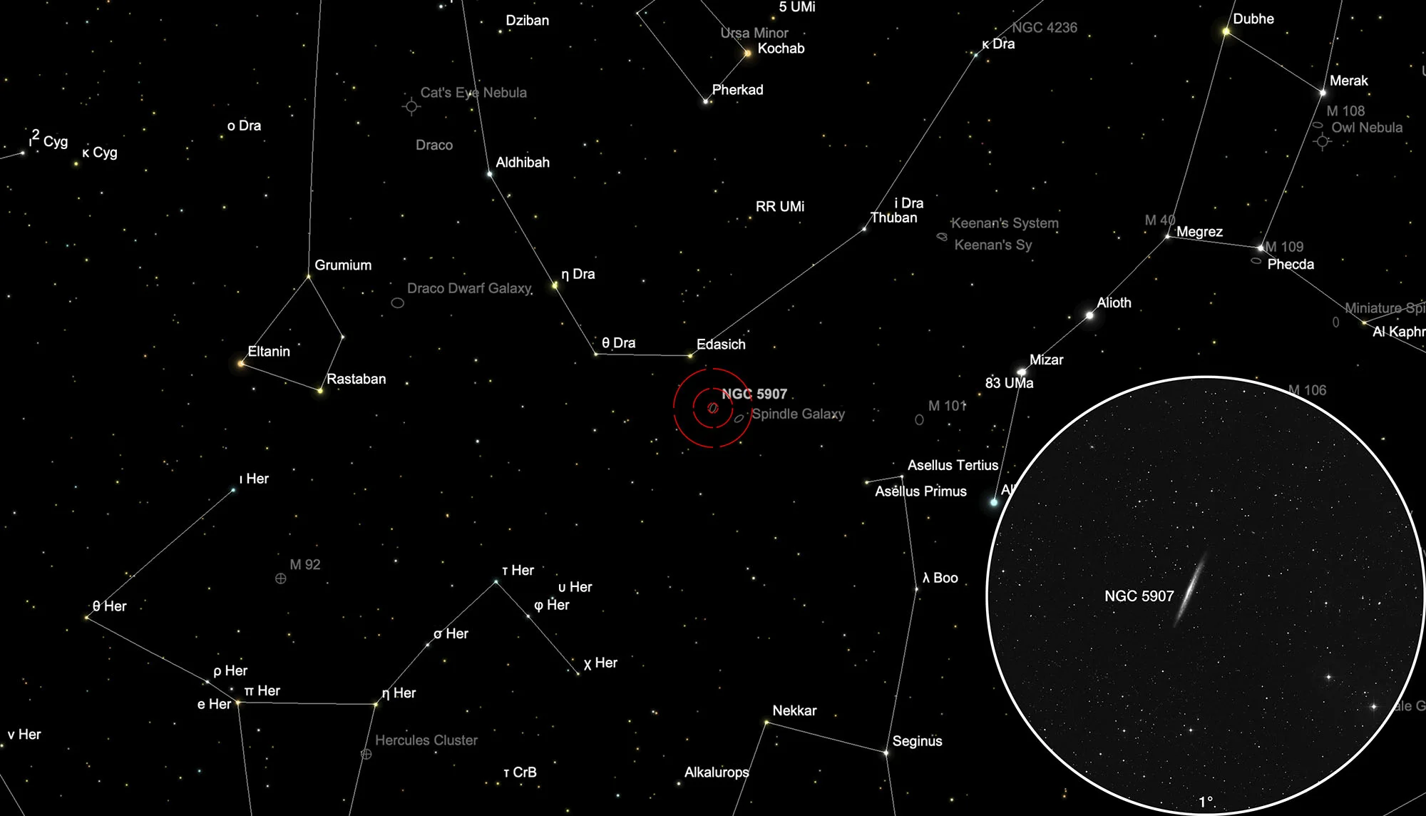 Chart NGC 5907