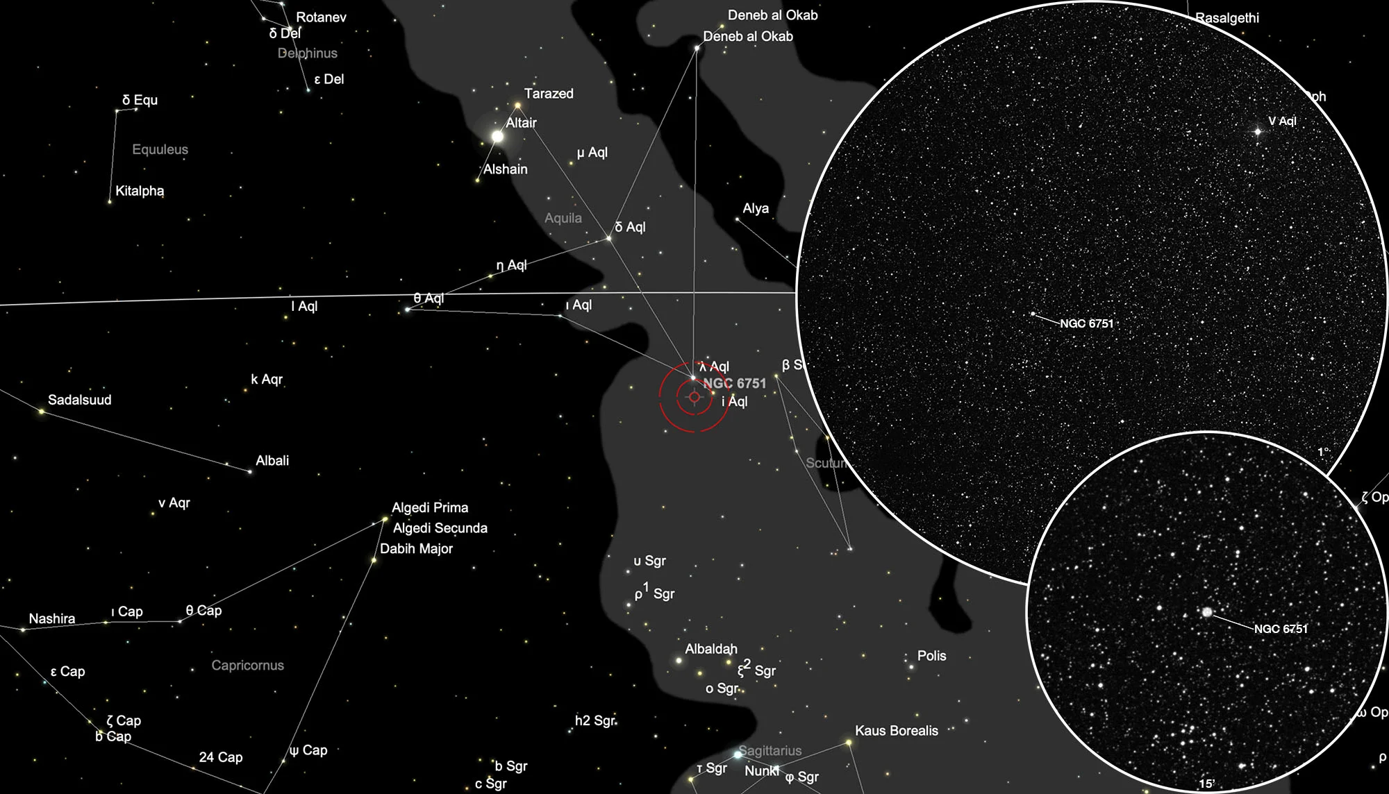 Karte NGC 1535