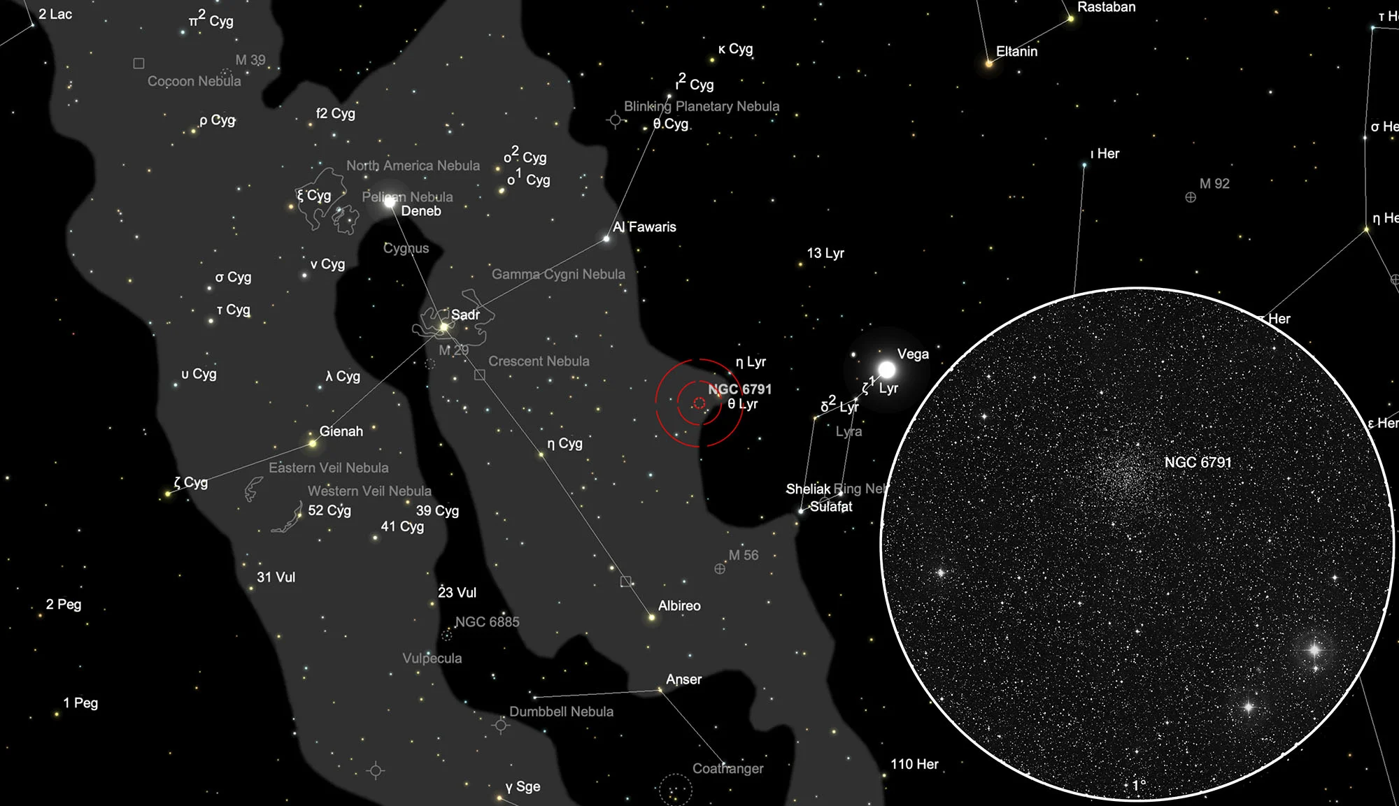 Chart NGC 6791