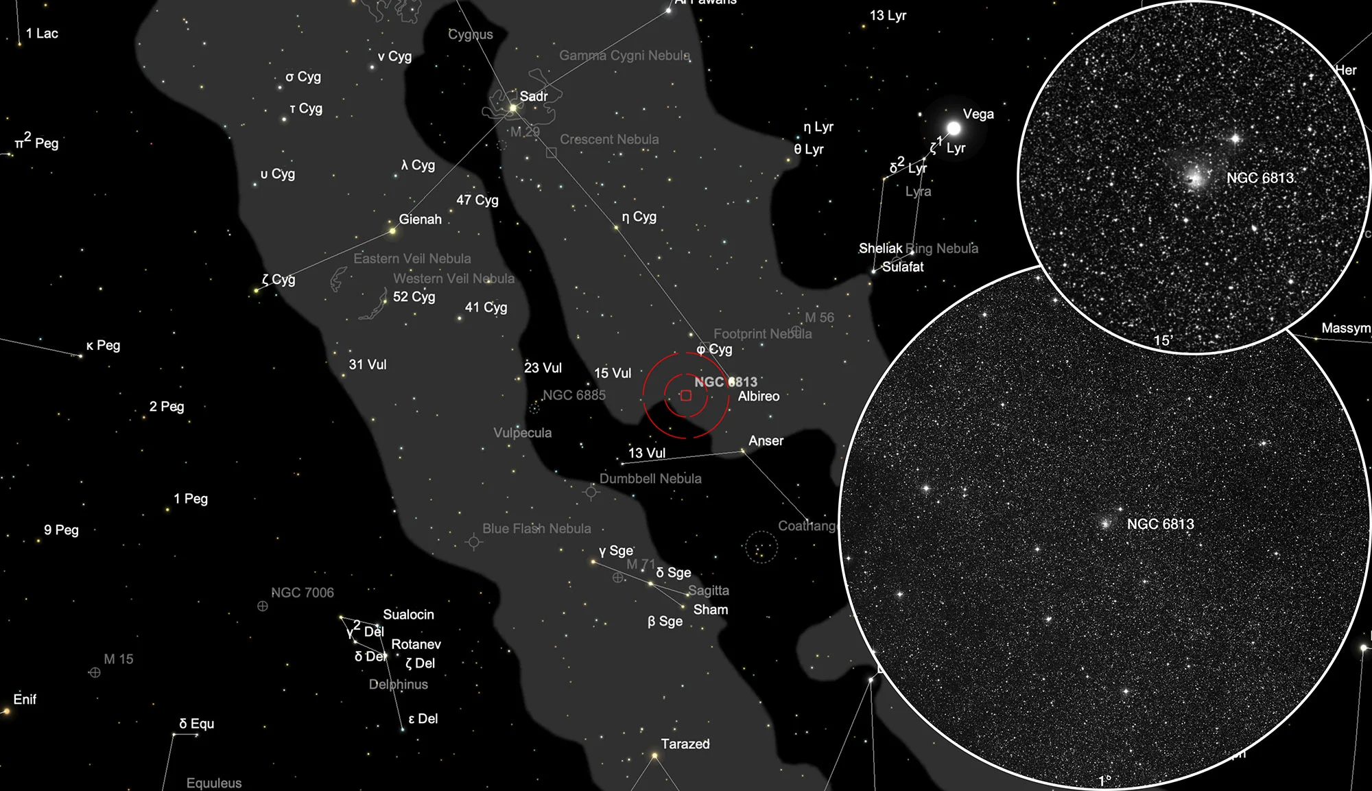 NGC 6819 Karte