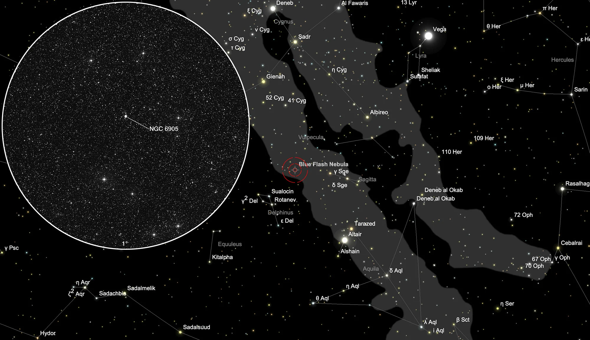 Karte NGC 6905