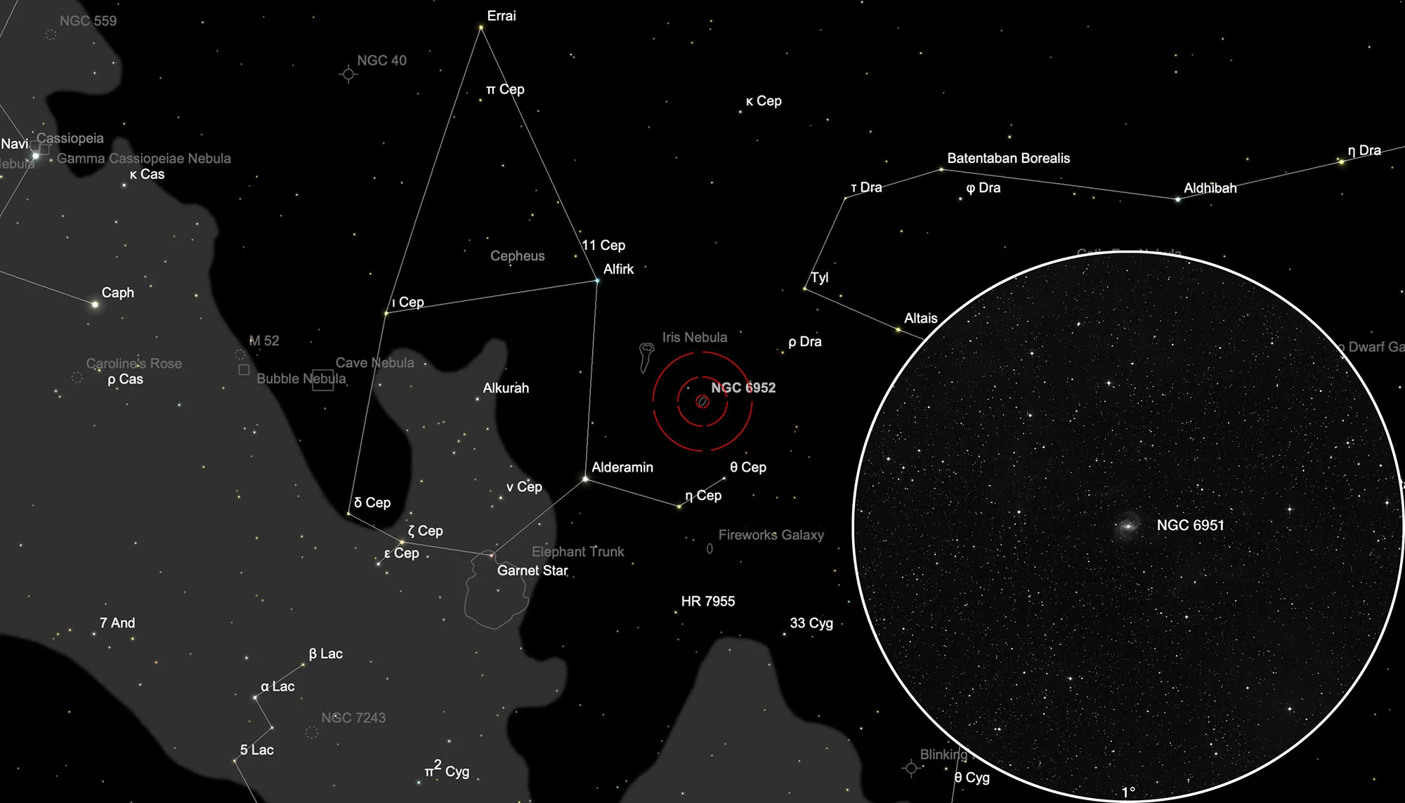 Chart NGC 6951