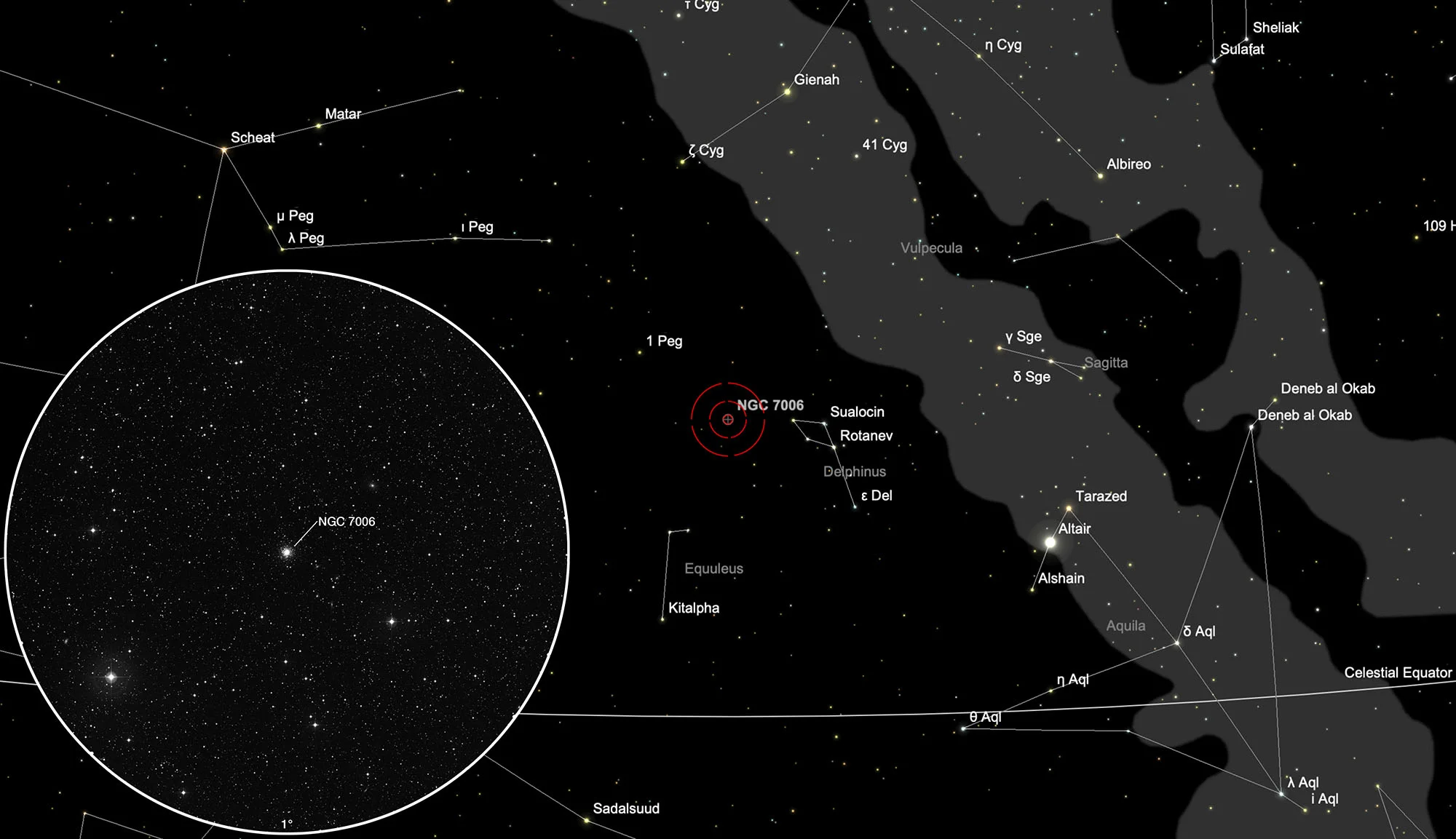 Karte NGC 7006