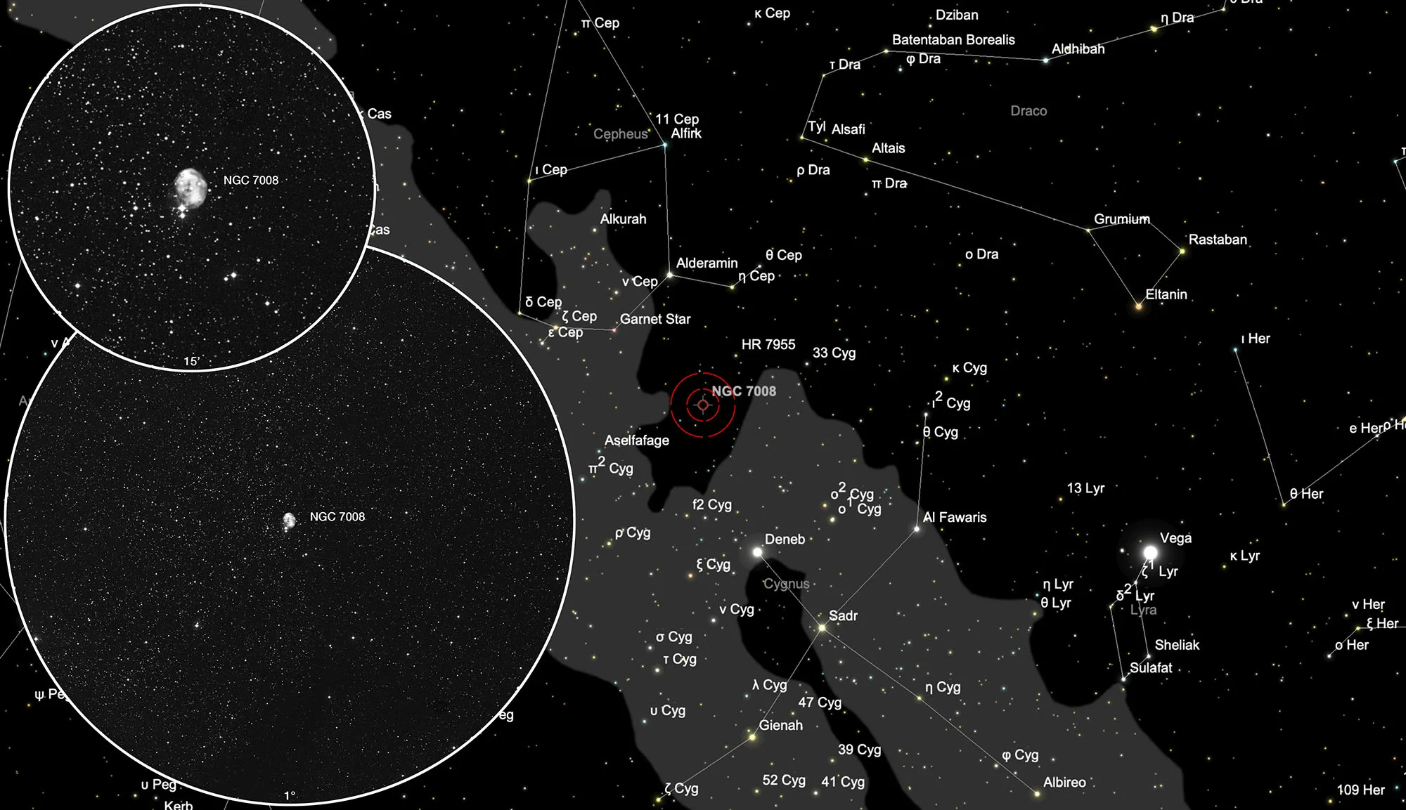 Chart NGC 7008