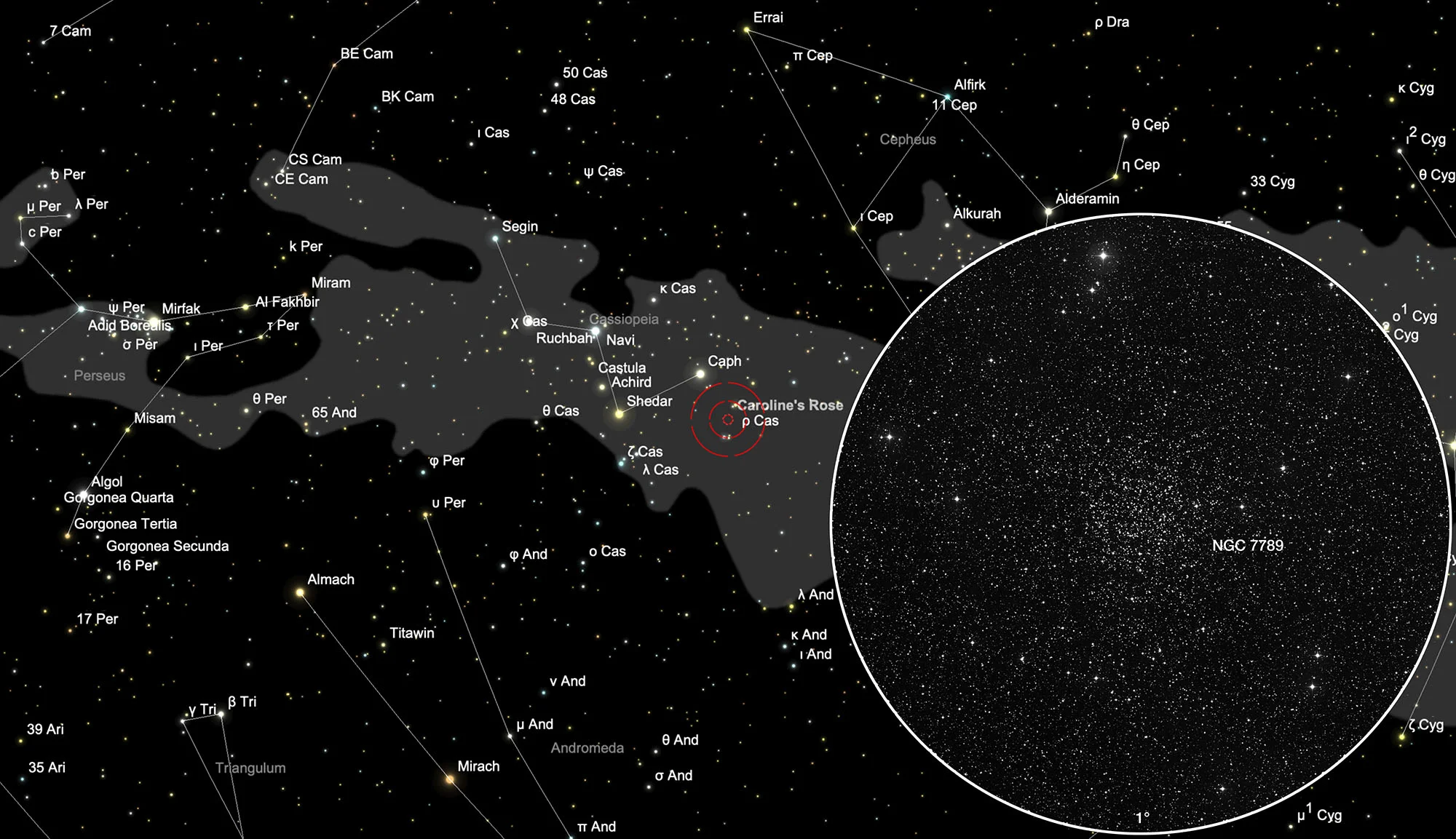 Chart NGC 7789