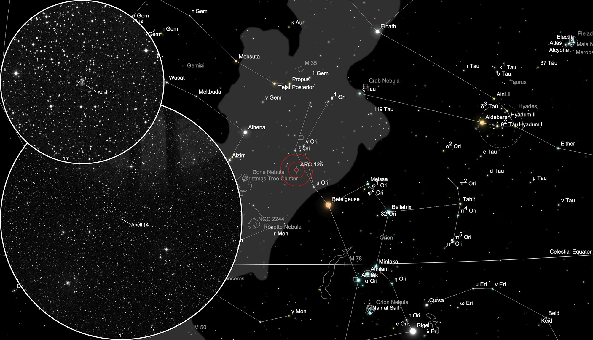 Finder Chart Planetary Nebula Abell 14