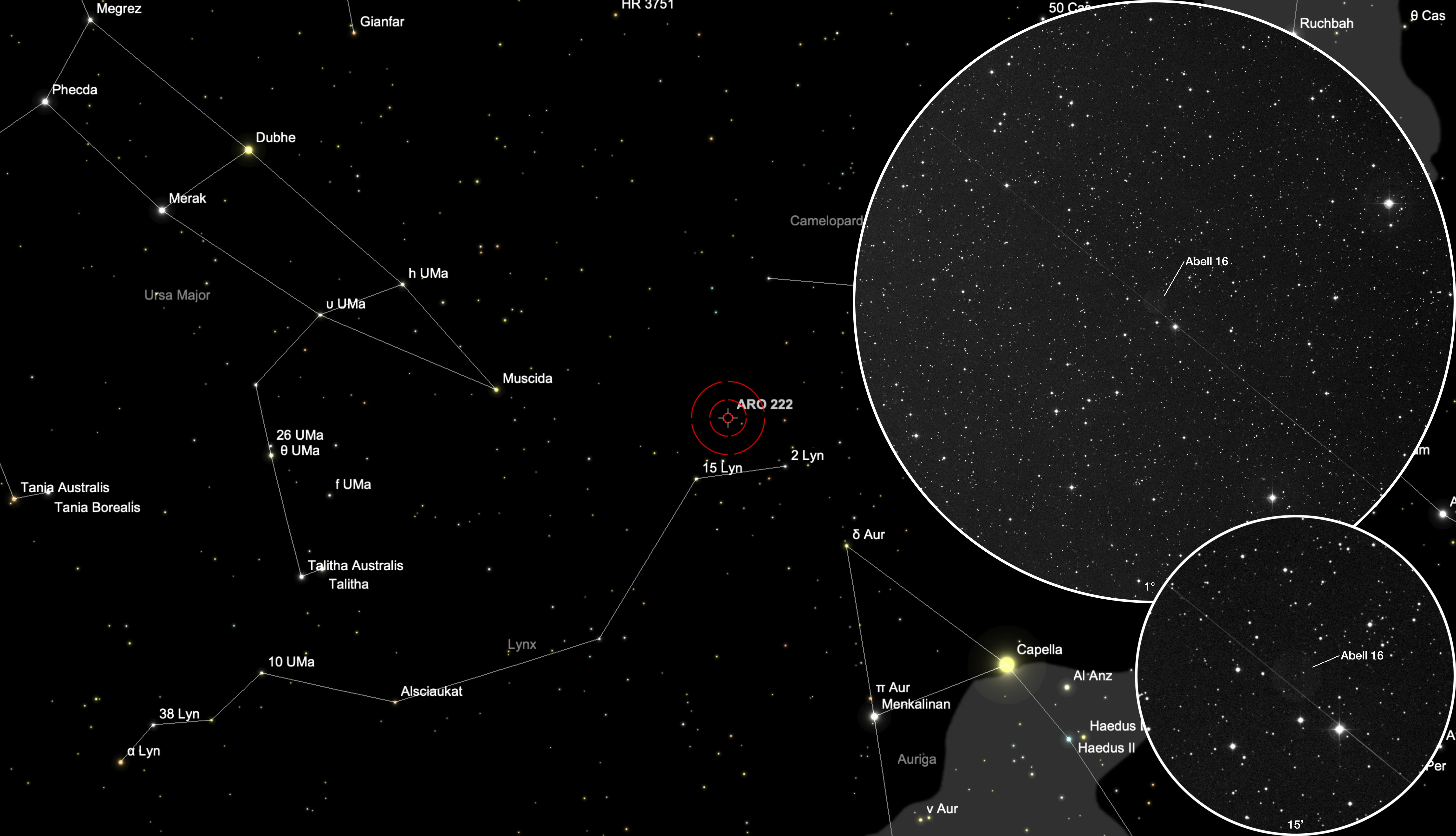 Finder Chart Planetary Nebula Abell 16