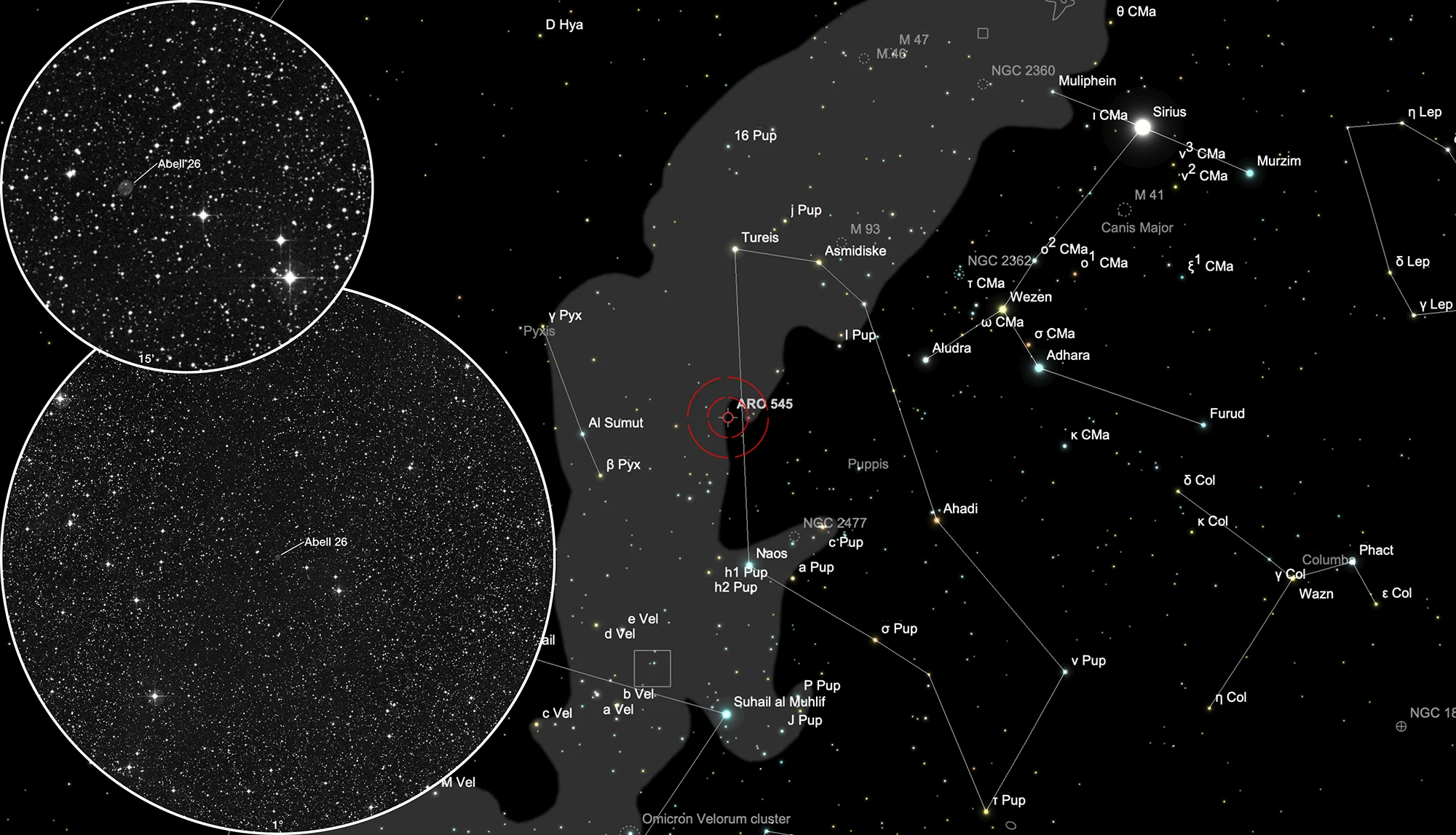 Finder Chart Planetary Nebula Abell 26