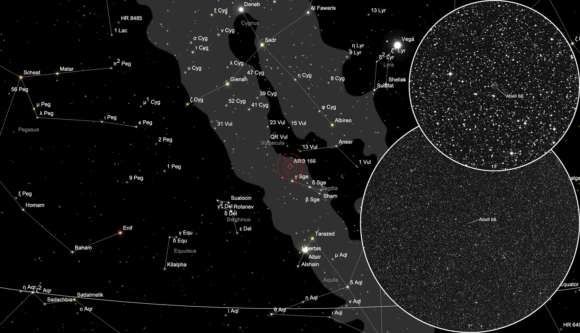 Finder Chart Planetary Nebula Abell 68