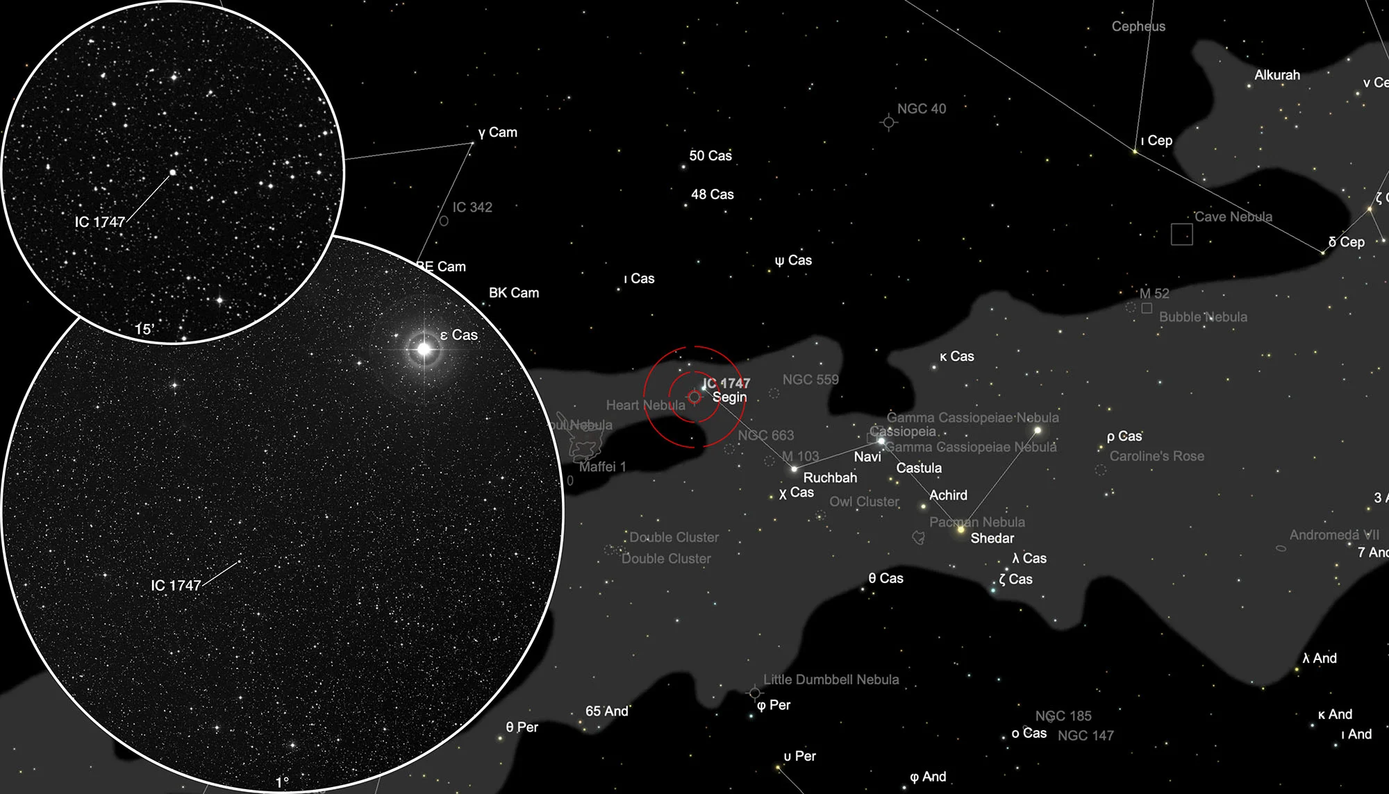 Finder Chart Planetary Nebula IC 1747