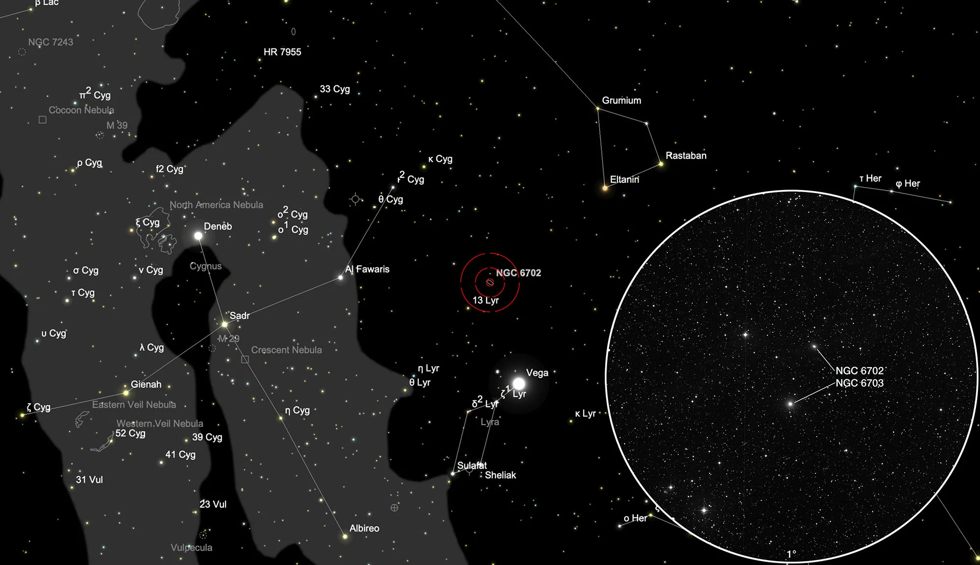 Finder Chart Galaxies NGC 6702, NGC 6703