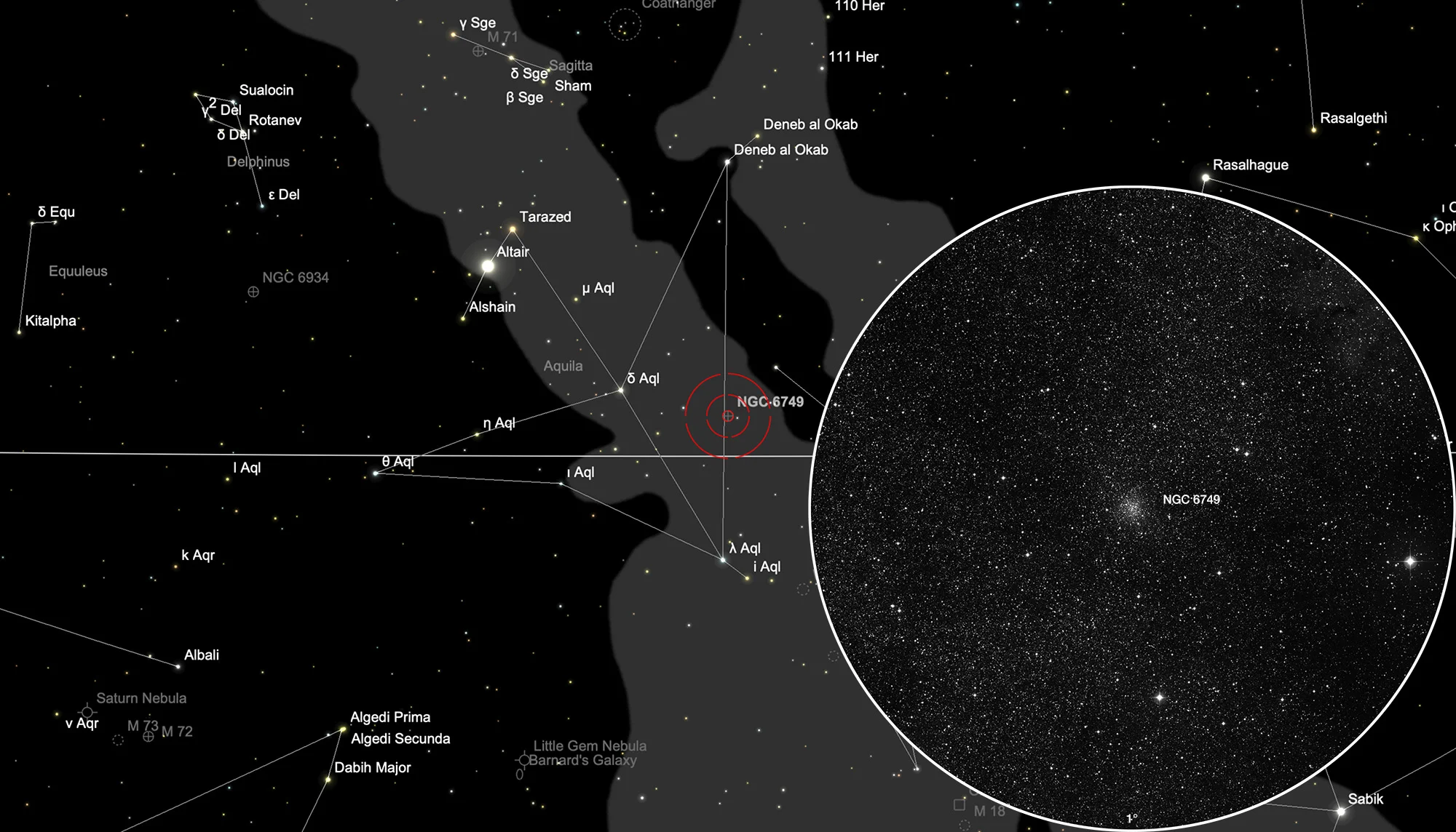 Auffindkarte Kugelsternhaufen NGC 6749