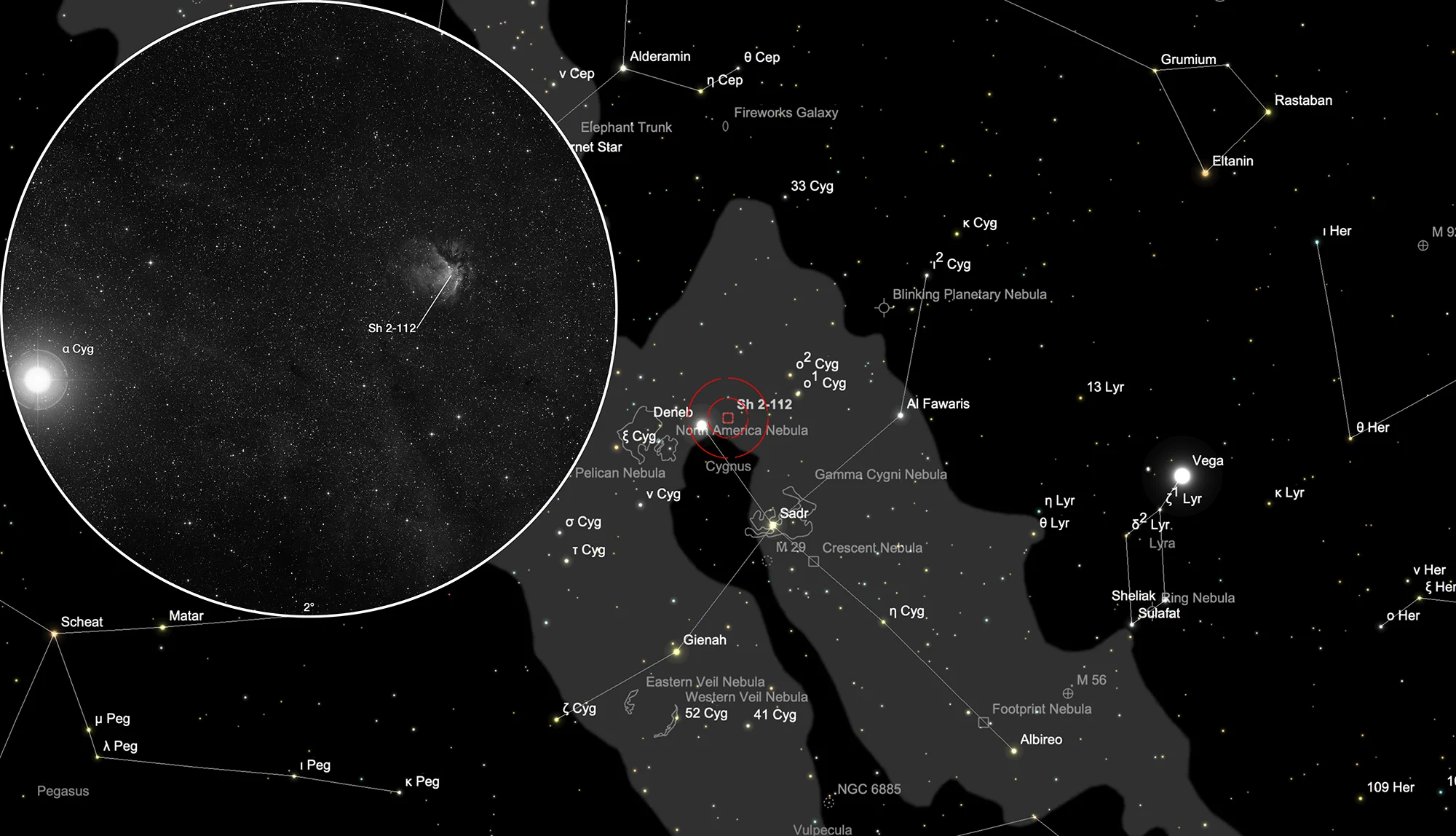 Finder Chart Galactic Nebula Sh 2-112