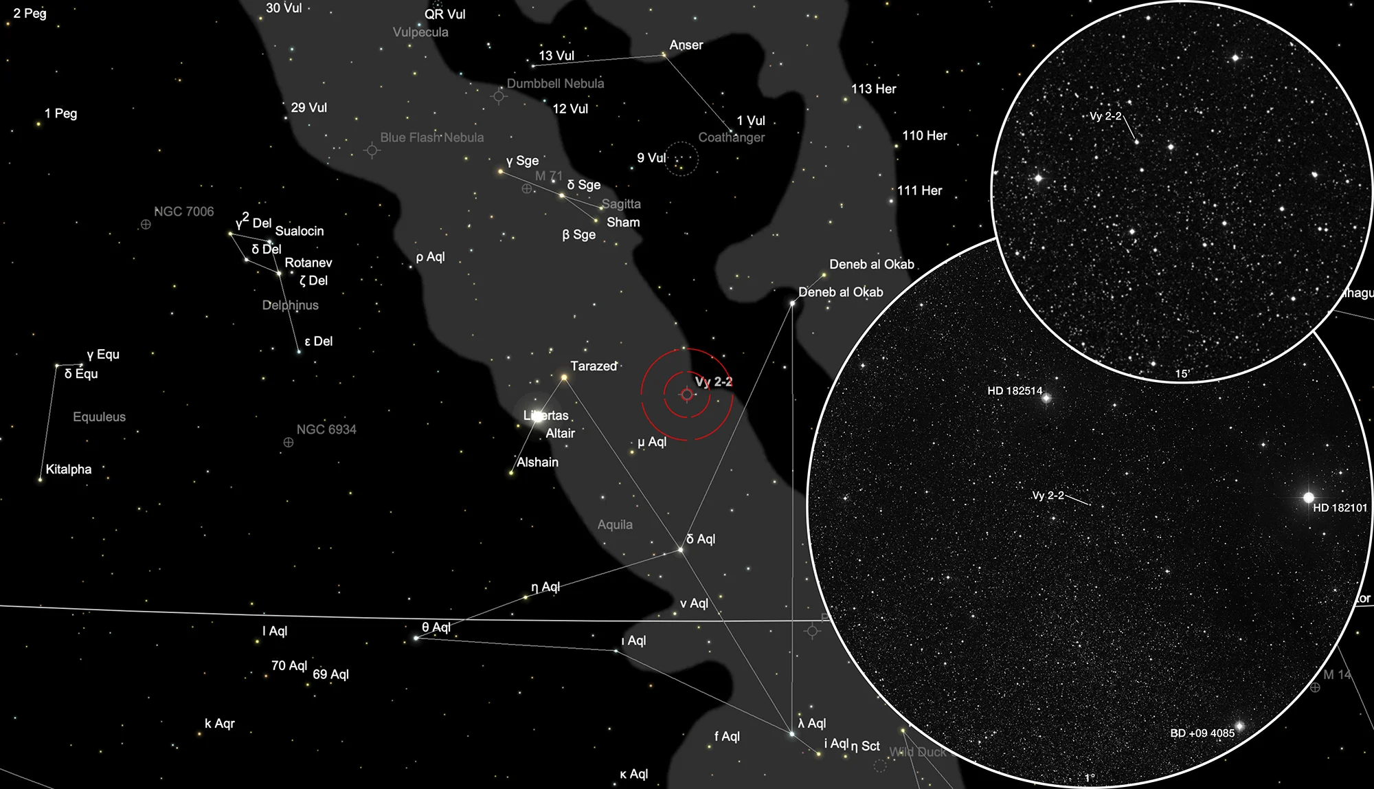 Finder Chart Planetary Nebula Vyssotsky 2-2