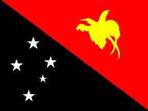 Nationalflagge von Papua Neuguinea