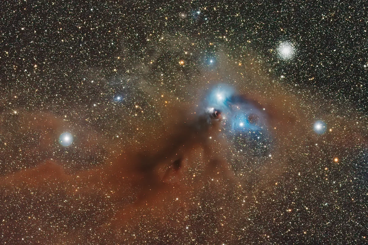 R CrA Nebula NGC 6729 & Globular Cluster NGC 6723 | Deep