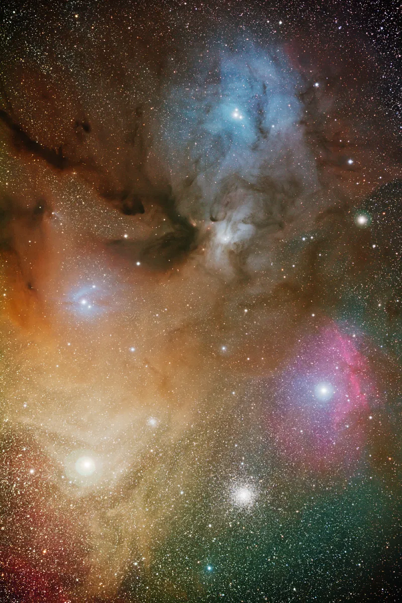 Antares + Rho Ophiuchi