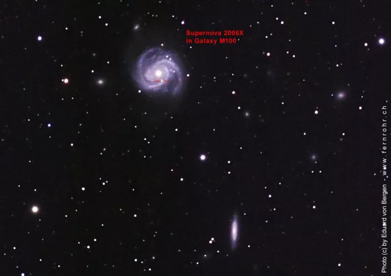 M 100 + SN 2006X SDSS9